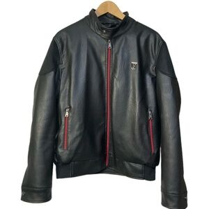 Men’s Ferrari Black Jacket with Red Accents